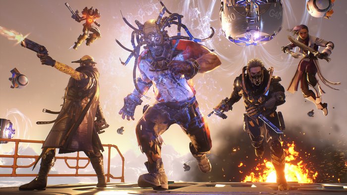 LawBreakers characters in action 4K
