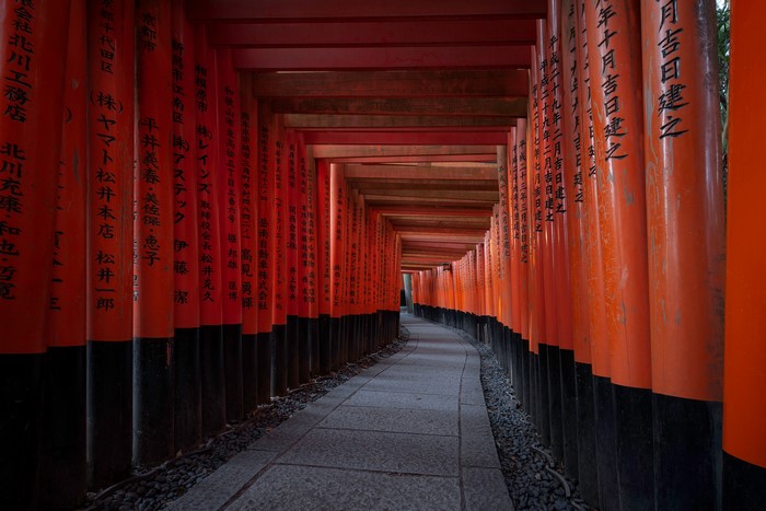 Fushimi Inari Shrine Torii Gate Tunnel