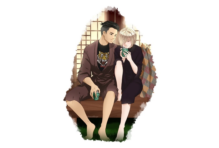 Yuri Plisetsky and Otabek Altin from Yuri!!! On Ice
