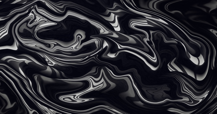 Abstract Fluid Black and White Swirls
