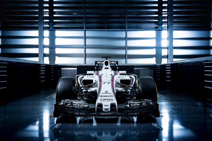 Williams FW38 Formula 1 car in a garage