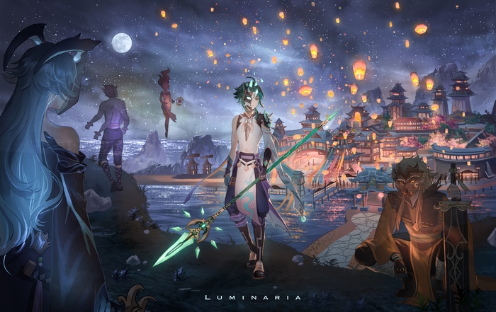 Xiao 4K Night Lantern Festival Scene
