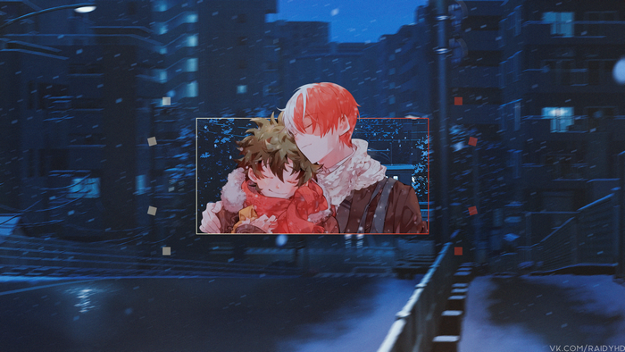 Izuku Midoriya and Shoto Todoroki from My Hero Academia 4K