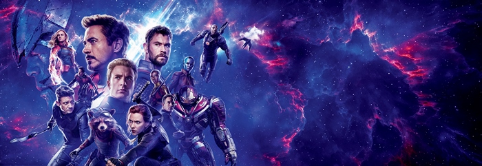 Avengers Endgame Characters in Space