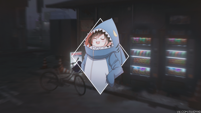 Girl in Shark Costume 4K