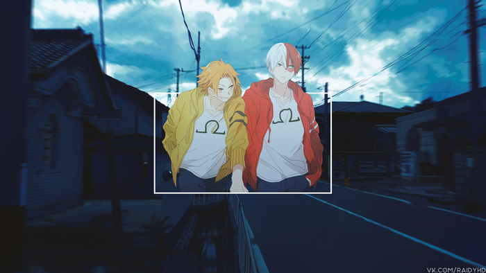Denki Kaminari and Shoto Todoroki from My Hero Academia 4K