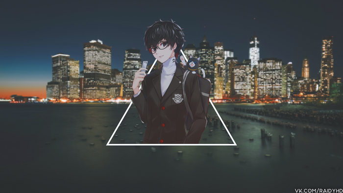 Protagonist from Persona 5: The Animation 4K