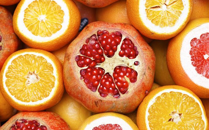 Still Life of Citrus Fruits and Pomegranate