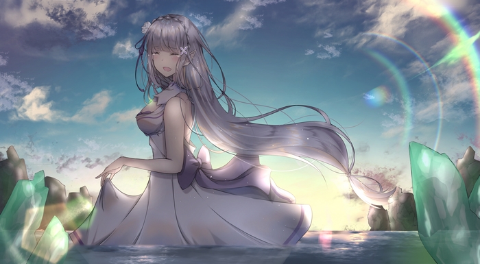 Emilia from Re:ZERO 4K