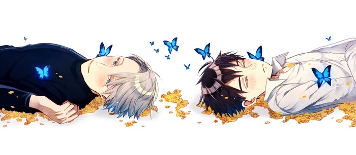 Victor Nikiforov and Yuuri Katsuki from Yuri!!! On Ice