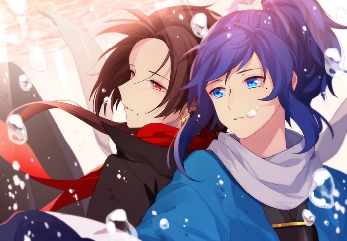 Kashuu Kiyomitsu and Yamato no Kami Yasusada from Touken Ranbu