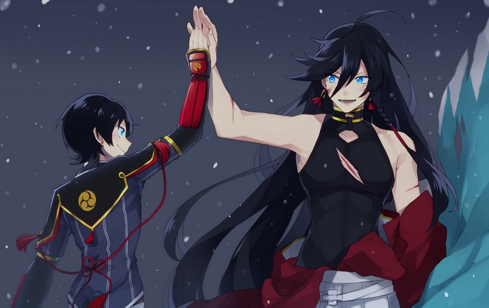 Horikawa Kunihiro and Izumi no Kami Kanesada from Touken Ranbu