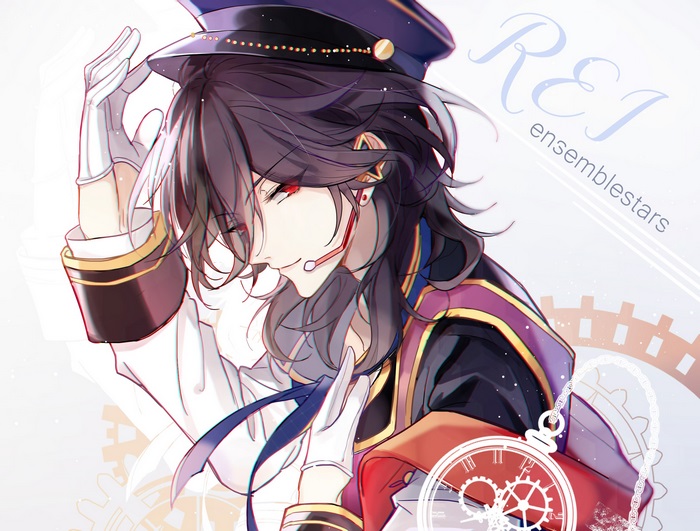 Rei Sakuma from Ensemble Stars in Elegant Uniform