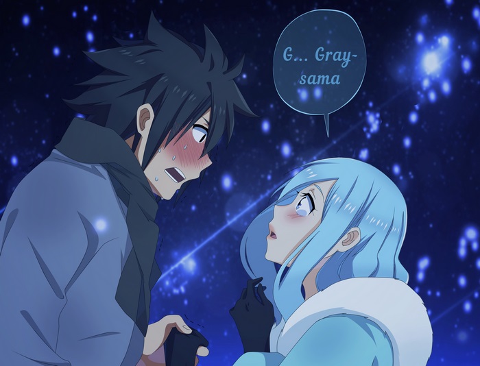 Gray Fullbuster and Juvia Lockser from Fairy Tail