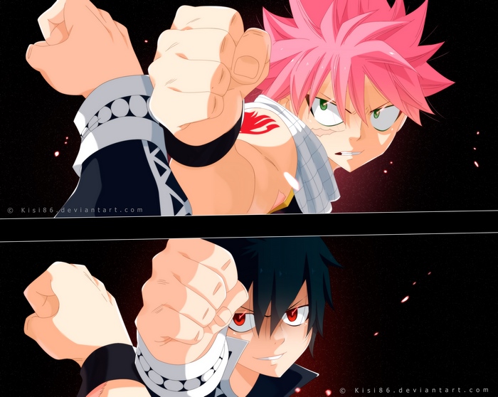 Natsu Dragneel and Gray Fullbuster from Fairy Tail