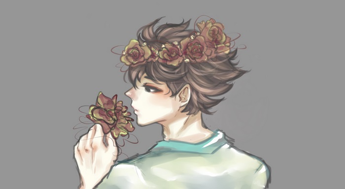 Haikyu!!: Toru Oikawa with Flowers