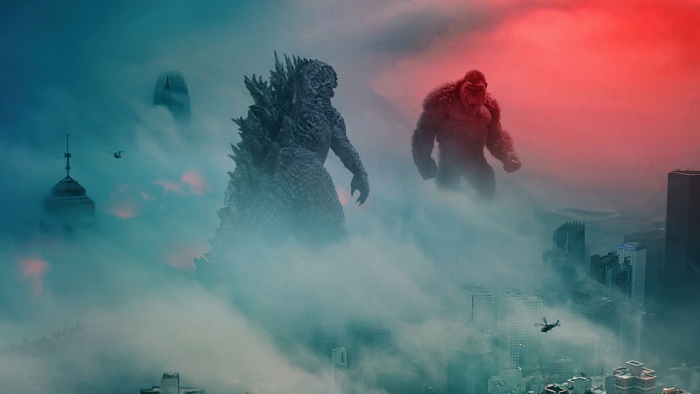 Godzilla and King Kong in Godzilla Vs Kong 4K