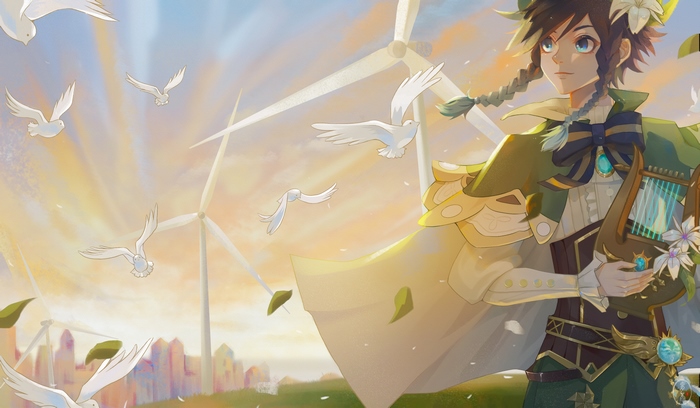 Venti from Genshin Impact 4K