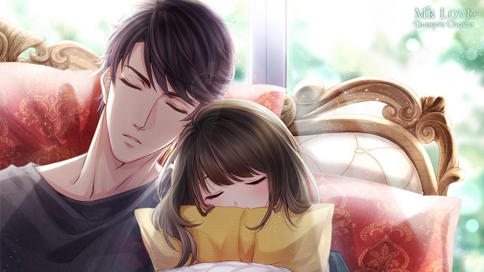 Victor from Mr Love: Queens Choice sleeping