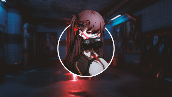 WA2000 from Girls Frontline with Gas Mask