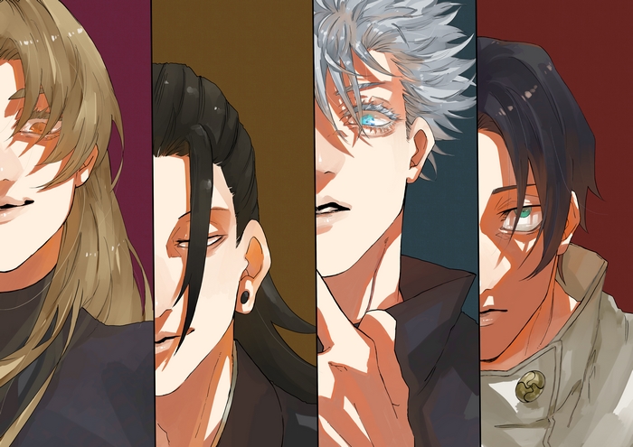 Satoru Gojo, Suguru Geto, Yuta Okkotsu, Yuki Tsukumo