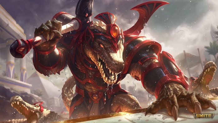 Death Dealer Sobek from Smite