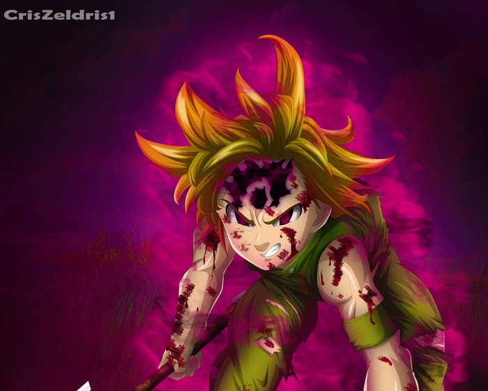 Meliodas in Dark Intense Battle Scene 4K