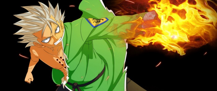 Gray Fullbuster from Fairy Tail using fire magic