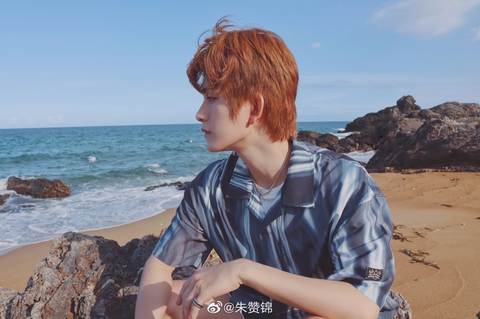 Zhu Zanjin on a beach