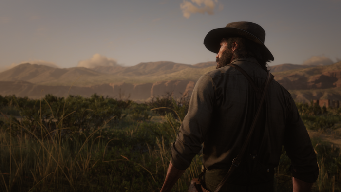 Man in hat in Red Dead Redemption 2