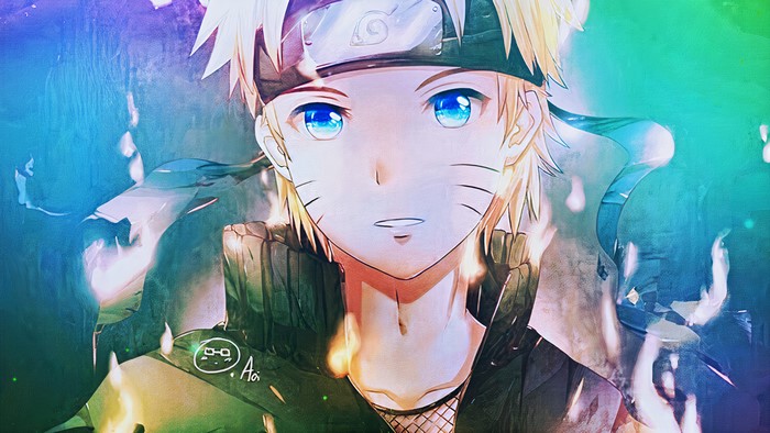 Naruto Uzumaki Portrait with Vibrant 4K Colors