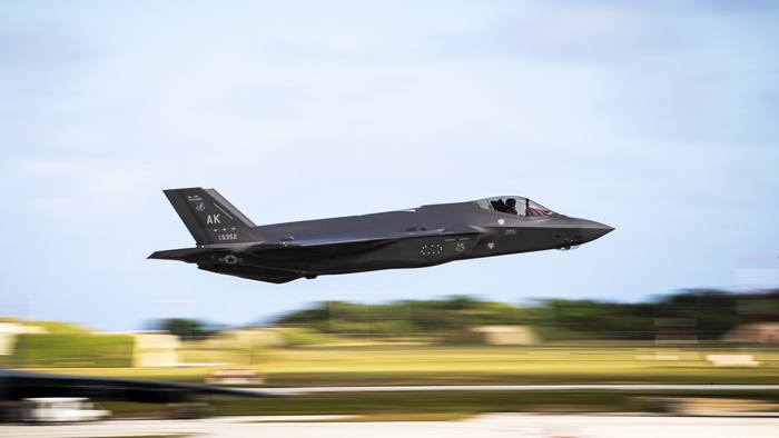 Lockheed Martin F-35 Lightning II taking off