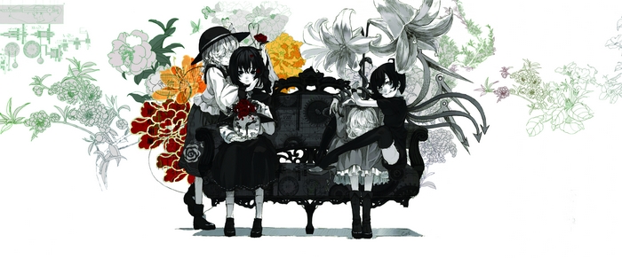 Touhou 4K: Maribel Hearn, Renko Usami, Koishi Komeiji, Nue Houjuu