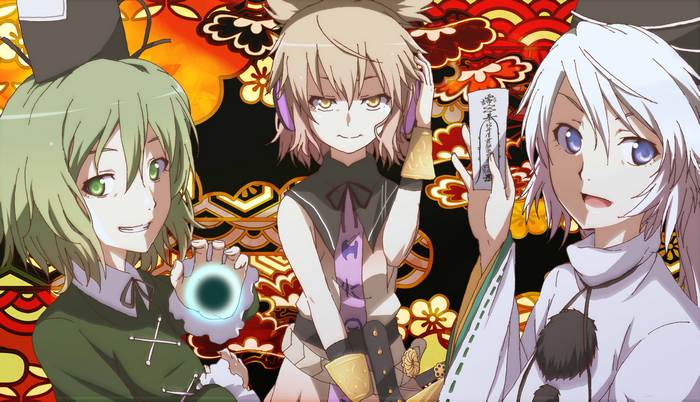 Mononobe No Futo, Toyosatomimi no Miko, Soga no Tojiko from Touhou