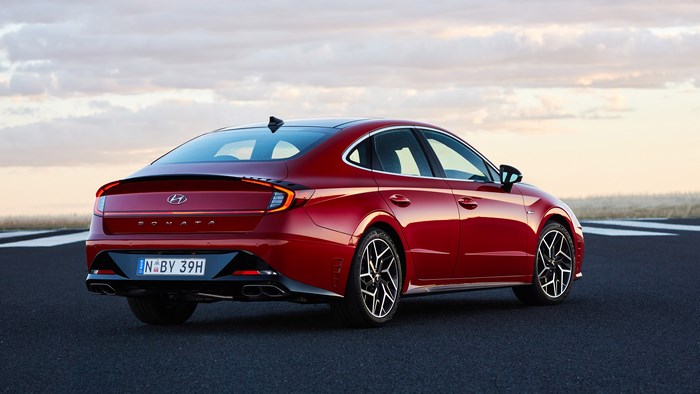 Red Hyundai Sonata N Line 4K