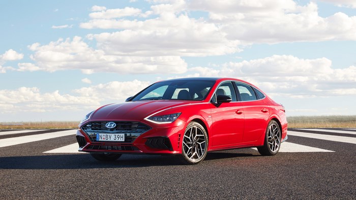 Red Hyundai Sonata N Line 4K