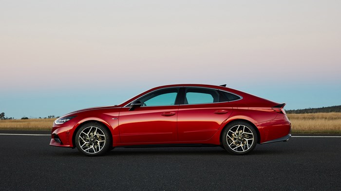 Red Hyundai Sonata N Line 4K