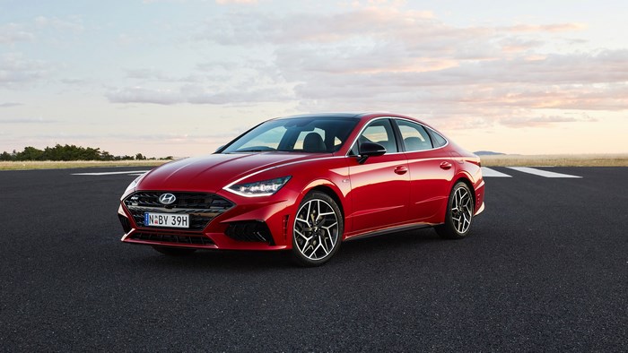 Red Hyundai Sonata N Line 4K