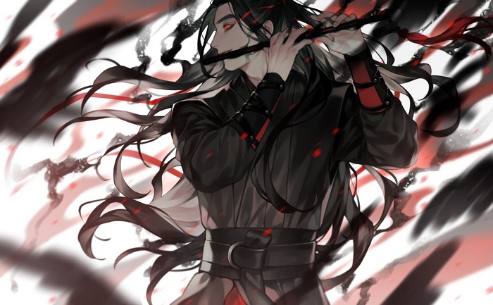Wei Wuxian from Mo Dao Zu Shi playing flute