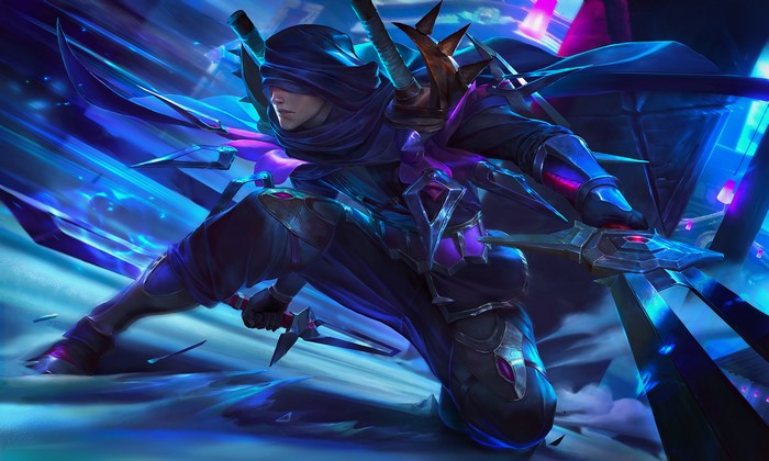 Fantasy Warrior with Swords