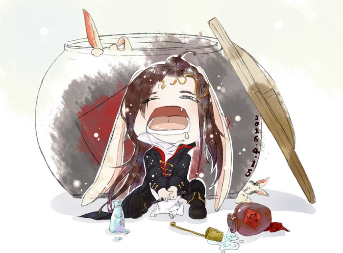 Wei Wuxian from Mo Dao Zu Shi crying