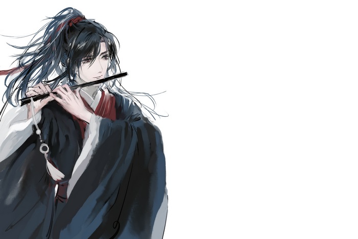 Wei Wuxian from Mo Dao Zu Shi playing flute