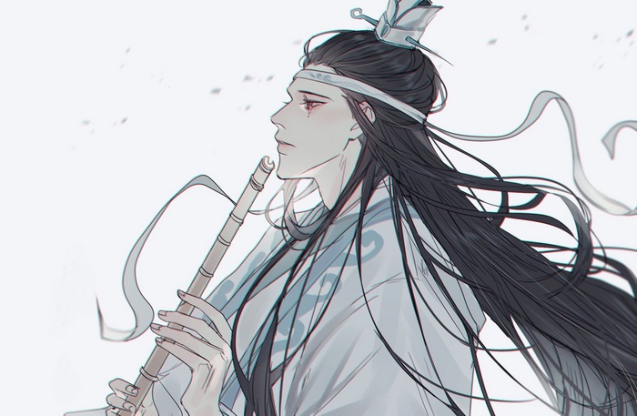 Lan Xichen from Mo Dao Zu Shi playing a flute