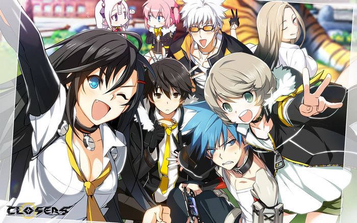 Closers characters posing for a photo