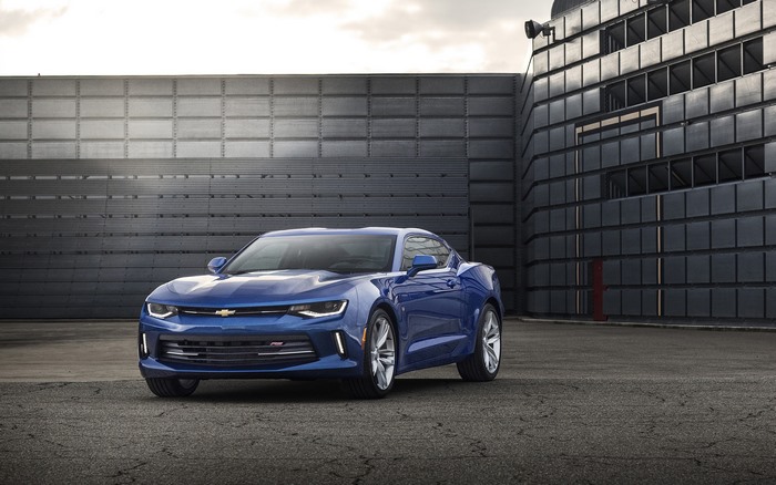 Blue 2016 Chevrolet Camaro RS Coupe