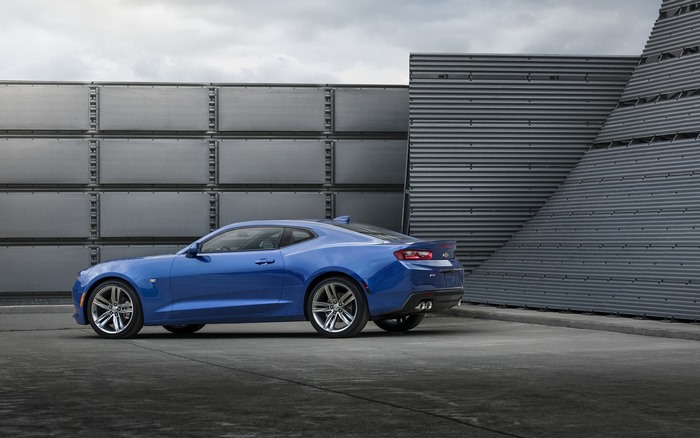 Blue 2016 Chevrolet Camaro RS Coupe