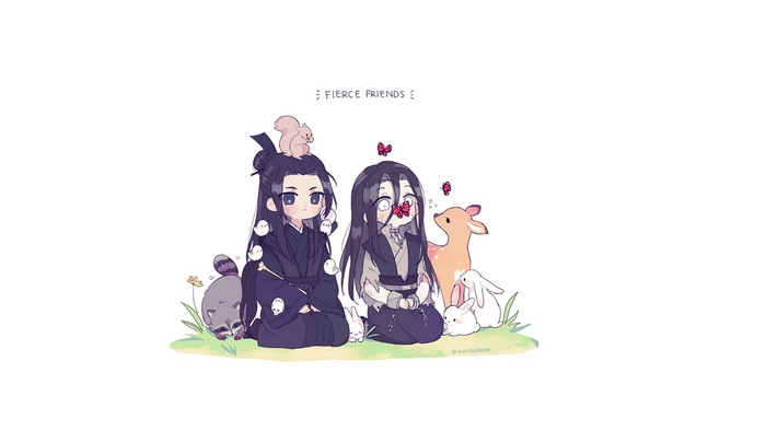 Mo Dao Zu Shi: Wei Ying and Wen Ning with animals