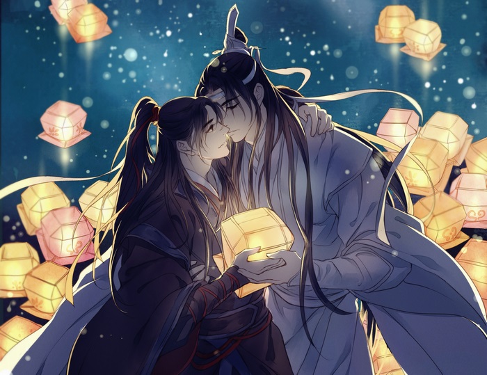 Lan Wangji and Wei Ying from Mo Dao Zu Shi
