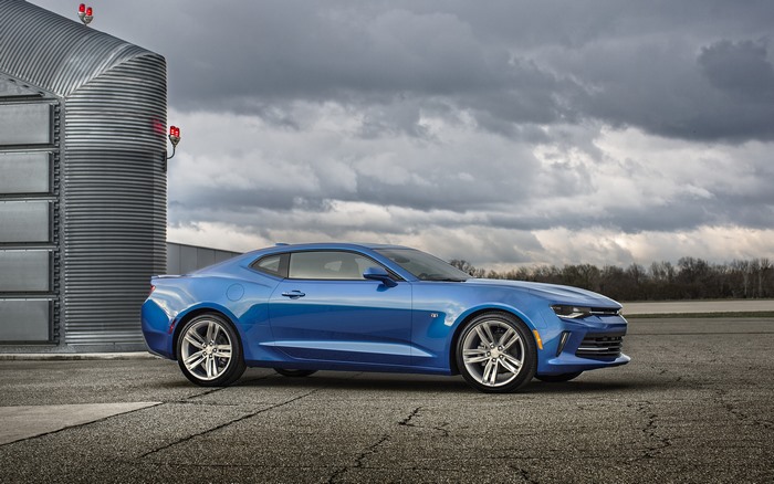 Blue 2016 Chevrolet Camaro RS Coupe