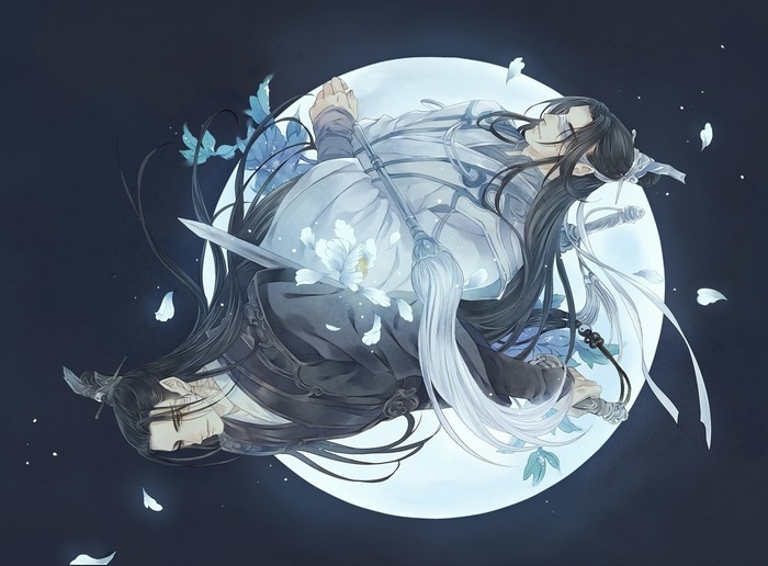 Mo Dao Zu Shi Xiao Xingchen and Song Lan with Moon